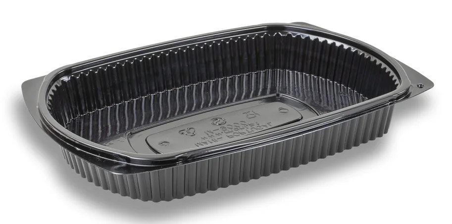 Barquette take-away en PP, noir, 1000g, un compartiment