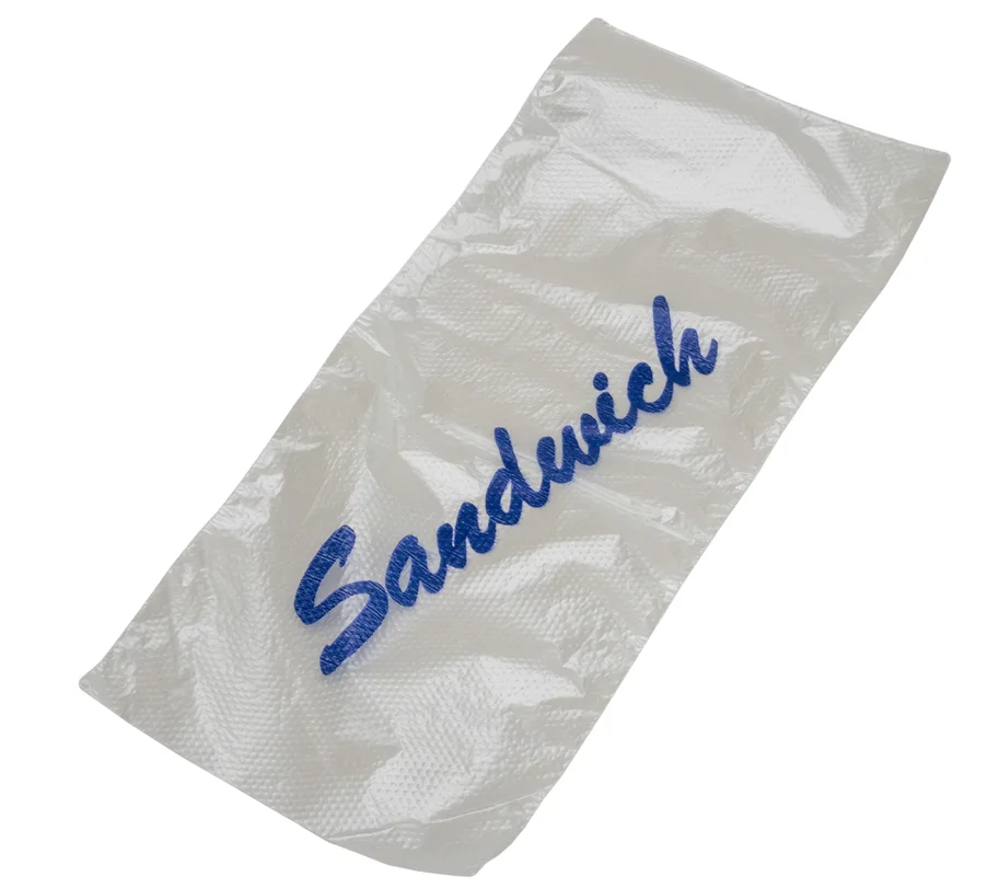 Sandwichbeutel aus PP, transparent, mit Druck